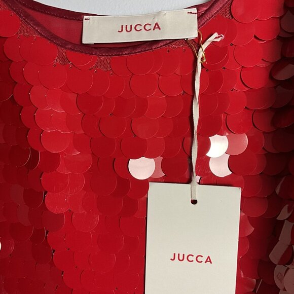 JUCCA Sequin Silk Camisole. Size IT 42 - Picture 2 of 2